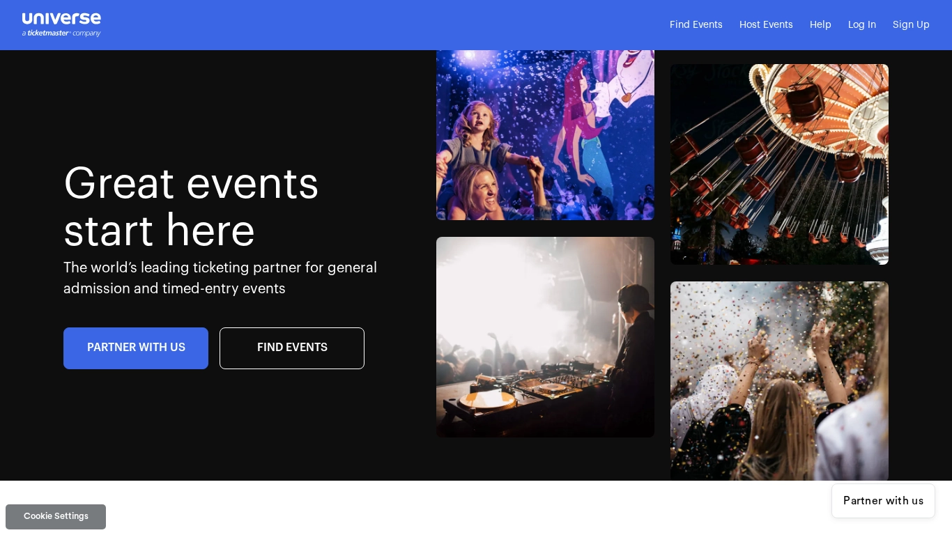 Universe has the tools and support you need to make your next event a success. Create your event today.