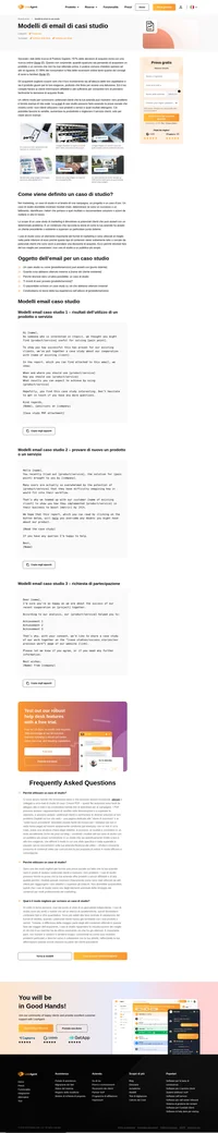 Mostra come i tuoi prodotti possono aiutare i tuoi potenziali clienti a raggiungere i loro obiettivi ed eliminare i colli di bottiglia con i nostri modelli di email di case study.