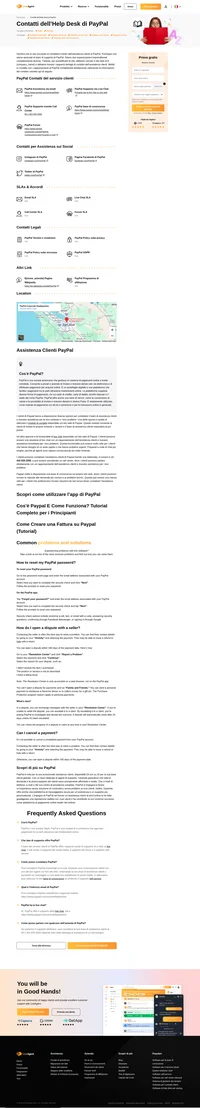 Come posso contattare il servizio clienti di PayPal tramite le e-mail, il supporto della live chat, il numero telefonico, il supporto dei social media e il supporto self-service.