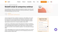 Utilizza i nostri modelli di email di anteprima per webinar coinvolgenti che massimizzeranno la partecipazione e le registrazioni del tuo webinar.