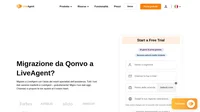 Stai cercando di migrare i tuoi dati da Qonvo a una soluzione diversa? Dai un'occhiata a LiveAgent e scopri i vantaggi. Inizia oggi la tua prova gratuita.