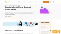 LiveAgent fornisce help desk sui social media. Migliora il tuo servizio con le integrazioni di Instagram, Facebook, Twitter e Viber in LiveAgent.