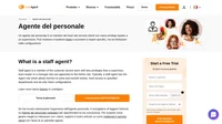 L'agente del personale è un membro del team del servizio clienti con meno privilegi rispetto a un supervisore, un team leader o un manager. L'agente del personale svolge un ruolo specifico.