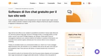 Il software di live chat gratuito per il tuo sito web garantisce esperienze cliente personalizzate, migliori interazioni con il marchio e vantaggio competitivo.