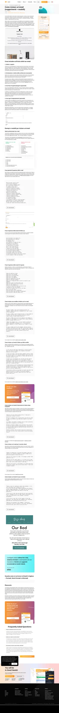 Impara come iniziare le tue email in modo efficiente. LiveAgent fornisce molteplici suggerimenti e modelli per migliorare il modo in cui inizi tutte le tue email.