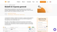 I nostri modelli personalizzabili per le risposte dei social media a domande generali possono essere salvati come messaggi predefiniti e utilizzati direttamente in LiveAgent.