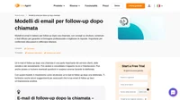 Ogni rappresentante di vendita dovrebbe sapere come sfruttare il potere dei modelli di email di follow-up dopo una chiamata. Pronto a provarli?