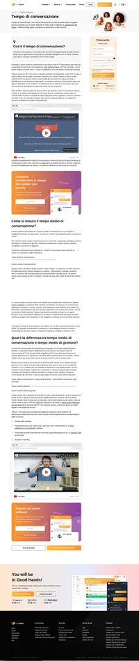 Il tempo di conversazione è una metrica preziosa per i call center che contribuisce a raggiungere alti livelli di soddisfazione dei clienti.