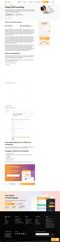 Sperimenta un'operatività senza interruzioni integrando il numero VoIP di Global Call Forwarding con il sistema LiveAgent. Scopri il nostro blog informativo per una guida pratica sulla semplificazione della procedura.