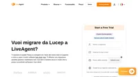 Stai pensando di migrare i tuoi dati da Lucep a una soluzione diversa? Dai un'occhiata a LiveAgent e guarda i vantaggi. Inizia il tuo periodo di prova gratuito oggi.