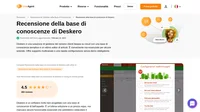 Vuoi saperne di più sulla base di conoscenza di Deskero? Dai un'occhiata al nostro articolo per scoprire come funziona e come si è comportata nei nostri test.