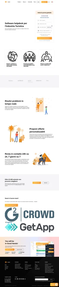 I tuoi clienti hanno bisogno di aiuto durante le vacanze e in viaggio? Hai bisogno del software giusto. Prova LiveAgent, 14 giorni gratuiti senza vincoli.