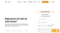 LiveAgent offre un servizio gratuito di migrazione da Zoho Desk, eseguito interamente dal nostro staff di supporto tecico. Trasferire i tuoi dati da Zoho Desk a LiveAgent è veloce, sicuro e gratuito.