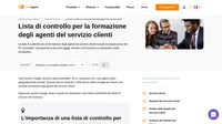 Il miglior servizio clienti è quello che non sbaglia un colpo. Assicurati che il tuo personale sia pronto a tutto con la nostra lista di controllo per la formazione degli agenti del servizio clienti.