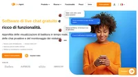 Il software di live chat gratuito di LiveAgent ti consente di interagire e convertire efficacemente i visitatori del sito web in clienti. Utilizza il widget di chat più veloce.