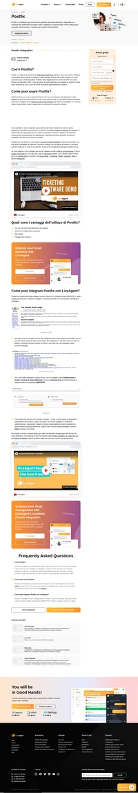 Postfix è uno dei più popolari agenti di trasferimento della posta elettronica, e da oggi è disponibile per il tuo sistema di ticketing di LiveAgent.