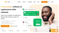 Il software di registrazione chiamate LiveAgent può archiviare un numero illimitato di telefonate. Riascoltale quando vuoi per motivi legali o per il controllo qualità.