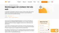 La funzione di monitoraggio dei visitatori del sito web nel software di help desk consente di visualizzare l'URL corrente dei clienti in chat e di ricevere una notifica quando cambiano pagina web.