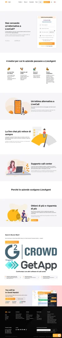Vuoi un migliore supporto telefonico? Con LiveAgent puoi fare molto di più che semplici chiamate. Scopri i vantaggi e le funzioni chiave dell'help desk LiveAgent.