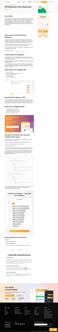 Conduci i tuoi clienti dagli esperti durante le chiamate vocali tramite l'Interactive Voice Response (risponditore automatico vocale interattivo o IVR). Crea i tuoi schemi IVR e inoltra le chiamate dove vuoi.