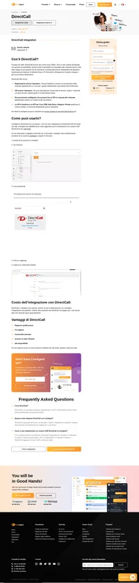 Vuoi connettere DirectCall con LiveAgent? Dai un'occhiata alla nostra guida di integrazione e imparerai come farlo in pochi minuti.