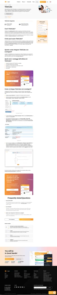 LiveAgent e TeleCube sono ora partner VOIP. Per saperne di più sulle possibilità di TeleCube in LiveAgent - Call center.