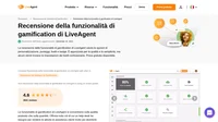 Dai un'occhiata alla nostra recensione delle funzionalità di gamification di LiveAgent, progettate per aiutarti a motivare il tuo team e migliorare la soddisfazione dei clienti.