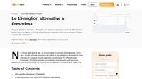 Migliora il tuo servizio clienti con le 15 migliori alternative a Freshdesk! Trasforma i processi di assistenza e aumenta la soddisfazione dei clienti.