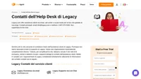 Come contattare il servizio clienti di Legacy tramite le email, il supporto della live chat, il numero di telefono, il supporto sui social media e il servizio di supporto self-service.