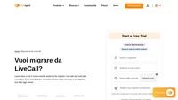 Vuoi migrare da LiveCall? Ci pensiamo noi! Contatta il team di supporto LiveAgent e fai migrare i tuoi dati oggi stesso senza alcun costo.