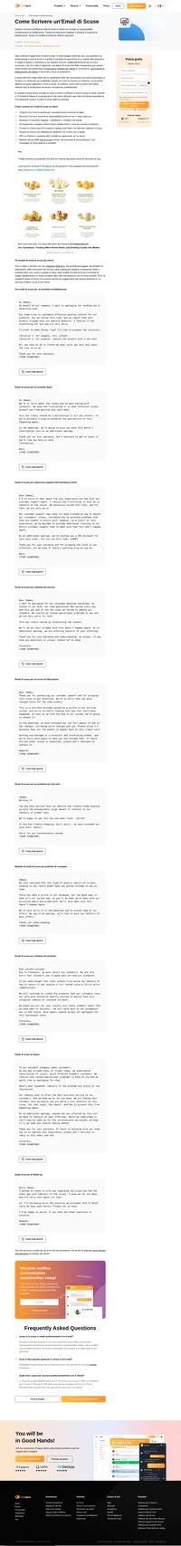 Lasciati ispirare dai nostri 10 modelli di email di scuse che ti aiuteranno a ridurre il tasso di abbandono e a mantenere la fiducia dei tuoi clienti nella tua attività.