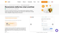 Stai prendendo in considerazione LiveChat per le tue esigenze di live chat? Dai un'occhiata alla nostra recensione e scopri come si è comportato durante i nostri test generali.