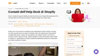 Come posso contattare il servizio clienti di Shopify tramite le e-mail, il supporto della live chat, il numero telefonico, il supporto dei social media e il supporto self-service.