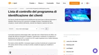 Un solido programma di conformità antiriciclaggio è essenziale per tutte le istituzioni finanziarie. Questa lista di controllo del programma di identificazione dei clienti ti aiuta a soddisfare tutti i requisiti di legge.