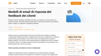 Modelli di risposta al feedback dei clienti per recensioni negative, neutre e positive. Salva i nostri modelli per rispondere ogni volta in modo professionale.