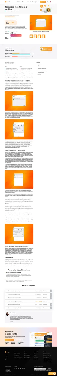 Dai un'occhiata alla nostra recensione del softphone di Icanblink e scopri come si è comportato nei nostri test aziendali quotidiani.