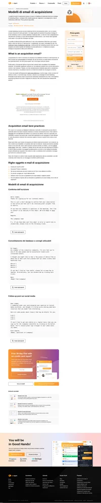 Utilizza i nostri modelli di email di acquisizione clienti gratuiti per tutte le occasioni! Migliora il coinvolgimento dei clienti, la frequenza di rimbalzo delle email e altro ancora!