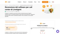LiveAgent è un software versatile per il servizio clienti che migliora l'assistenza alle aziende. Scopri in questa recensione come le sue funzionalità di call center possono essere vantaggiose per te.