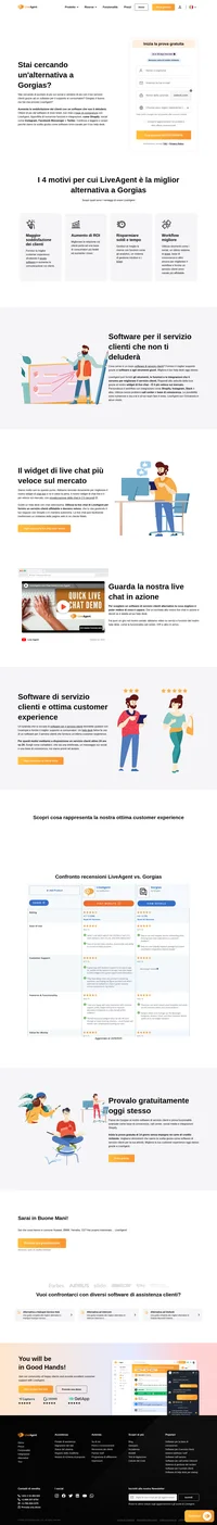 Stai cercando un'alternativa a Gorgias? Non perdere tempo e prova ad usare LiveAgent per le tue necessità di servizio clienti. È inclusa una prova gratuita di 14 giorni.