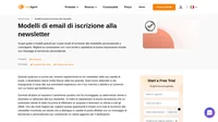 Utilizza i nostri accattivanti modelli e-mail di iscrizione alla newsletter per fare una buona prima impressione sui tuoi iscritti alla newsletter.