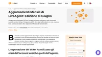 Scopri i progressi di LiveAgent di giugno, in cui vengono illustrati tutti i recenti aggiornamenti progettati per aumentare l'efficienza del servizio clienti.