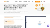 Vorresti aggiungere la gamification alla tua assistenza clienti? Leggi la nostra recensione sul servizio di Gamification di Zoho Desk e scopri se questo strumento soddisfa le tue esigenze.