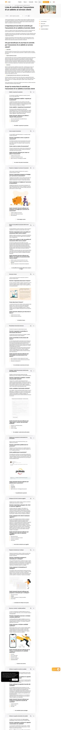 Sei alla ricerca del miglior candidato per un posto di lavoro? La seguente lista di controllo per l'assunzione di un addetto al servizio clienti può aiutarti a trovare una persona in grado di fornire un'assistenza eccellente.