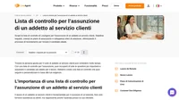 Sei alla ricerca del miglior candidato per un posto di lavoro? La seguente lista di controllo per l'assunzione di un addetto al servizio clienti può aiutarti a trovare una persona in grado di fornire un'assistenza eccellente.