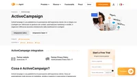 ActiveCampaign è una piattaforma di automazione dell'esperienza cliente. Aiuta ad automatizzare molti processi di marketing, vendita e supporto in esecuzione in background. ActiveCampaign ti consente di creare tag per diversi lead nel tuo account LiveAgent.