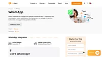 LiveAgent offre un'integrazione con WhatsApp che consente agli utenti di rispondere facilmente ai messaggi di WhatsApp dal loro dashboard LiveAgent.