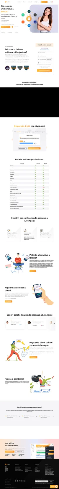 Liveagent è più conveniente rispetto ad altre soluzioni di help desk. Liveagent offre strumenti, funzionalità e integrazioni per una migliore assistenza ai clienti. Con oltre 175 funzionalità di help desk, fornire supporto sarà un gioco da ragazzi.