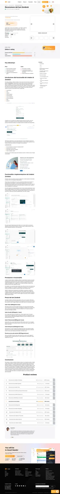 Sei interessato a utilizzare il Chatbot di Zendesk per gestire le richieste dei clienti? Scopri se ne vale la pena nella nostra recensione. Sono presenti i prezzi, i vantaggi, le prestazioni e molto altro ancora.