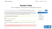 Anchor links