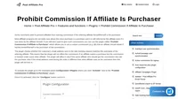 How to Prohibit Commission If Affiliate Is Purchaser in Post Affiliate Pro